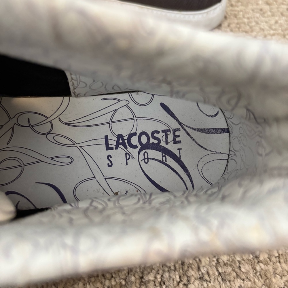 Lacoste High-Top Sneakers in Dark Purple Gray - size 7​​ - Picture 4 of 8